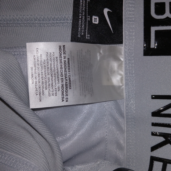 Boys XL Nike Vapor Pro High Cuff Tailored Fit Gray Baseball Pants NWOT - Picture 8 of 11